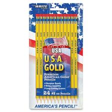 The Board Dudes Pre-sharpened USA Gold No.2 Pencils