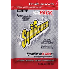 Sqwincher Fast Pack Flavored Liquid Mix Singles