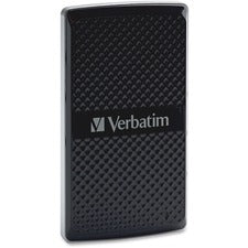 Verbatim 128GB Vx450 External SSD, USB 3.0 with mSATA Interface - Black
