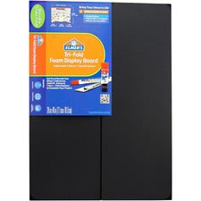 Elmer's 28"x40" Foam Tri-Fold Display Board-Black