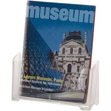 OIC Literature/Magazine Holder, 9"W Flyers or Magazines, Clear