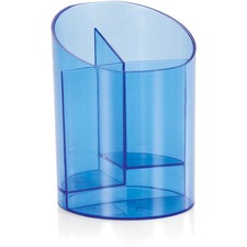 OIC Blue Glacier Big Pencil Cup, Transparent Blue