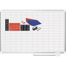 MasterVision Platinum Pure 1"x2" Grid Planning Board