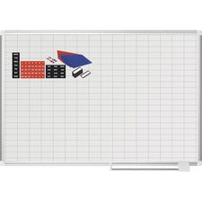 MasterVision Platinum Pure 1"x2" Grid Planning Board