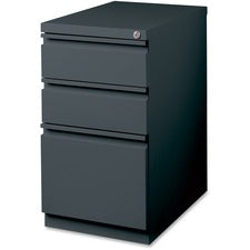 Lorell 20" BBF Mobile Pedestal File - 3-Drawer