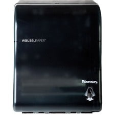 Wave'n Dry Black Translucent Roll Towel Dispenser