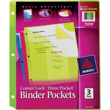 Avery&reg; Corner Lock Binder Pockets