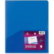 Avery&reg; Translucent Two-Pocket Folder