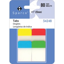 Sparco 1" Durable Tabs