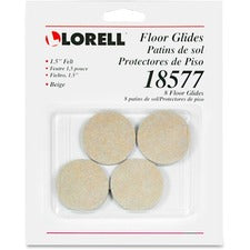 Lorell Self-Stick Round Felt Floor Glides