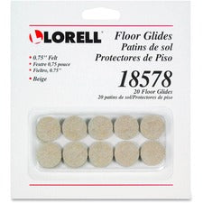 Lorell Self-Stick Round Felt Floor Glides