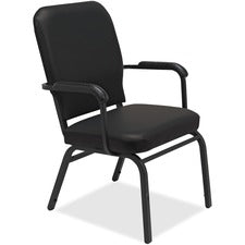 Lorell Fixed Arms Vinyl Oversized Stack Chairs