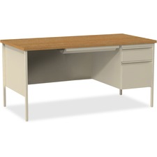 Lorell Fortress Series Right-Pedestal Desk