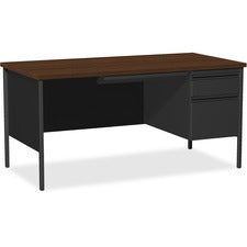 Lorell Fortress Series Right-Pedestal Desk