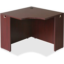 Lorell Essentials Series Mahogany Corner Desk