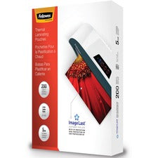 Fellowes Thermal Laminating Pouches - ImageLast™, Jam Free, Letter, 5mil, 200 pack
