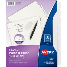 Avery&reg; Big Tab Write & Erase Durable Dividers
