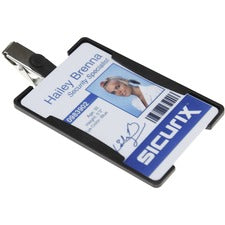 SICURIX Rigid Plastic Vertical Badge Reel Card Holder