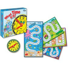 Carson Dellosa Education Grades K-3 What Time Is It Board Game