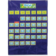 Carson Dellosa Education Grade PreK-5 Deluxe Calendar Pocket Chart