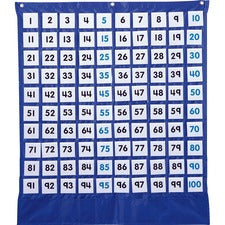 Carson Dellosa Education PreK-Grade 5 Deluxe Hundred Board Pocket Chart