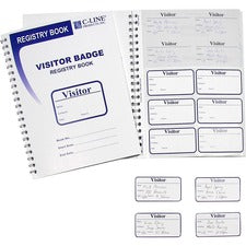 C-Line Visitor Badges with Registry Log
