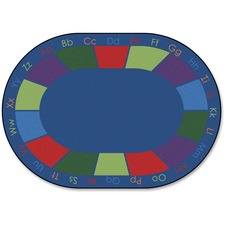 Carpets for Kids Colorful Places Oval Sitting Rug