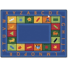 Carpets for Kids Bilingual Colorful Rectangle Rug