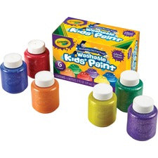 Crayola 6-color Glitter Washable Kids Paint