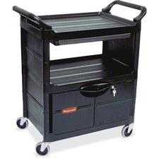 Rubbermaid Commercial Lockable Storage Utility Cart