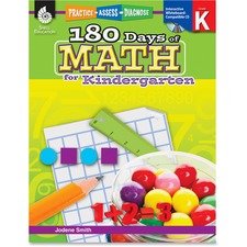 Shell Education 180 Days of Math for Kindergarten Book Printed/Electronic Book by Jodene Smith