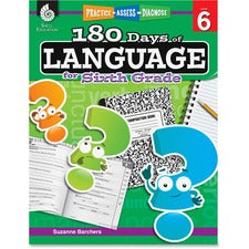 Shell Education Education 18 Days/Language 6th-grade Book Printed Book by Suzanne Barchers