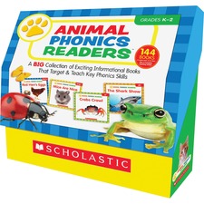 Scholastic Res. Grade K-2 Animal Phonics Reader Book Set Printed Book by Liza Charlesworth