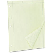 TOPS Green Tint Engineer's Quadrille Pad - Letter