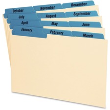 Oxford Laminated Tab Index Card Guides