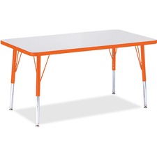 Berries Elementary Height Color Edge Rectangle Table