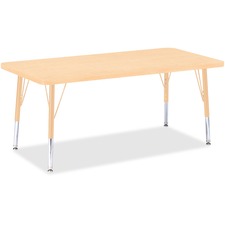 Berries Adult Height Maple Top/Edge Rectangle Table