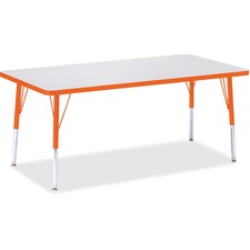 Berries Elementary Height Color Edge Rectangle Table