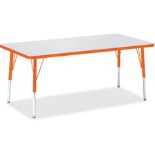 Berries Elementary Height Color Edge Rectangle Table