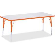 Berries Elementary Height Color Edge Rectangle Table