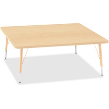Berries Toddler Height Maple Top/Edge Square Table