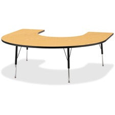 Berries Adult Black Edge Horseshoe Table