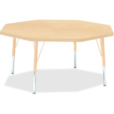 Berries Toddler Height Maple Top/Edge Octagon Table