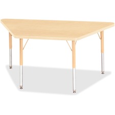 Berries Maple Top Elementary Height Trapezoid Table