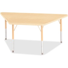 Berries Maple Top Elementary Height Trapezoid Table