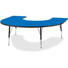 Berries Adult Black Edge Horseshoe Table