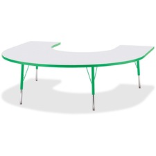 Berries Elementary Height Prism Edge Horseshoe Table