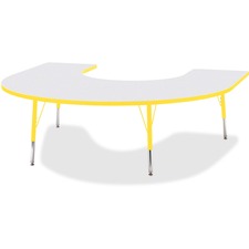 Berries Elementary Height Prism Edge Horseshoe Table