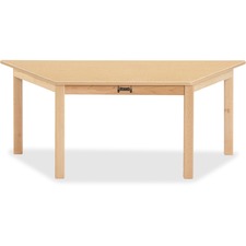 Jonti-Craft KYDZSafe Maple Trapezoid Table