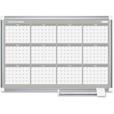MasterVision 36" 12-month Calendar Planning Board